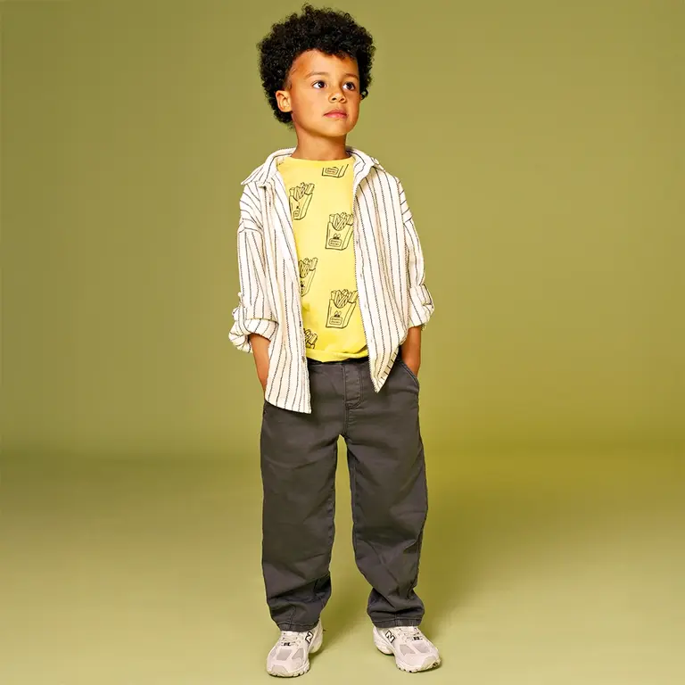 Broek wide fit (antra)