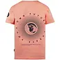 No Way Monday T-shirt backprint (neon coral)