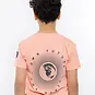 No Way Monday T-shirt backprint (neon coral)
