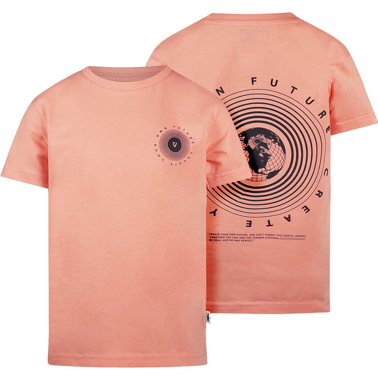 T-shirt backprint (neon coral)