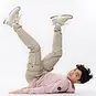 No Way Monday Trui hoodie backprint (light pink)