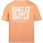 No Way Monday T-shirt backprint loose fit (faded orange)