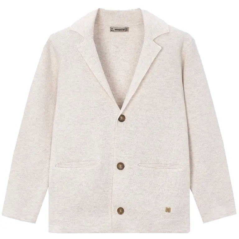 Gebreide colbert/vest (oat vig)