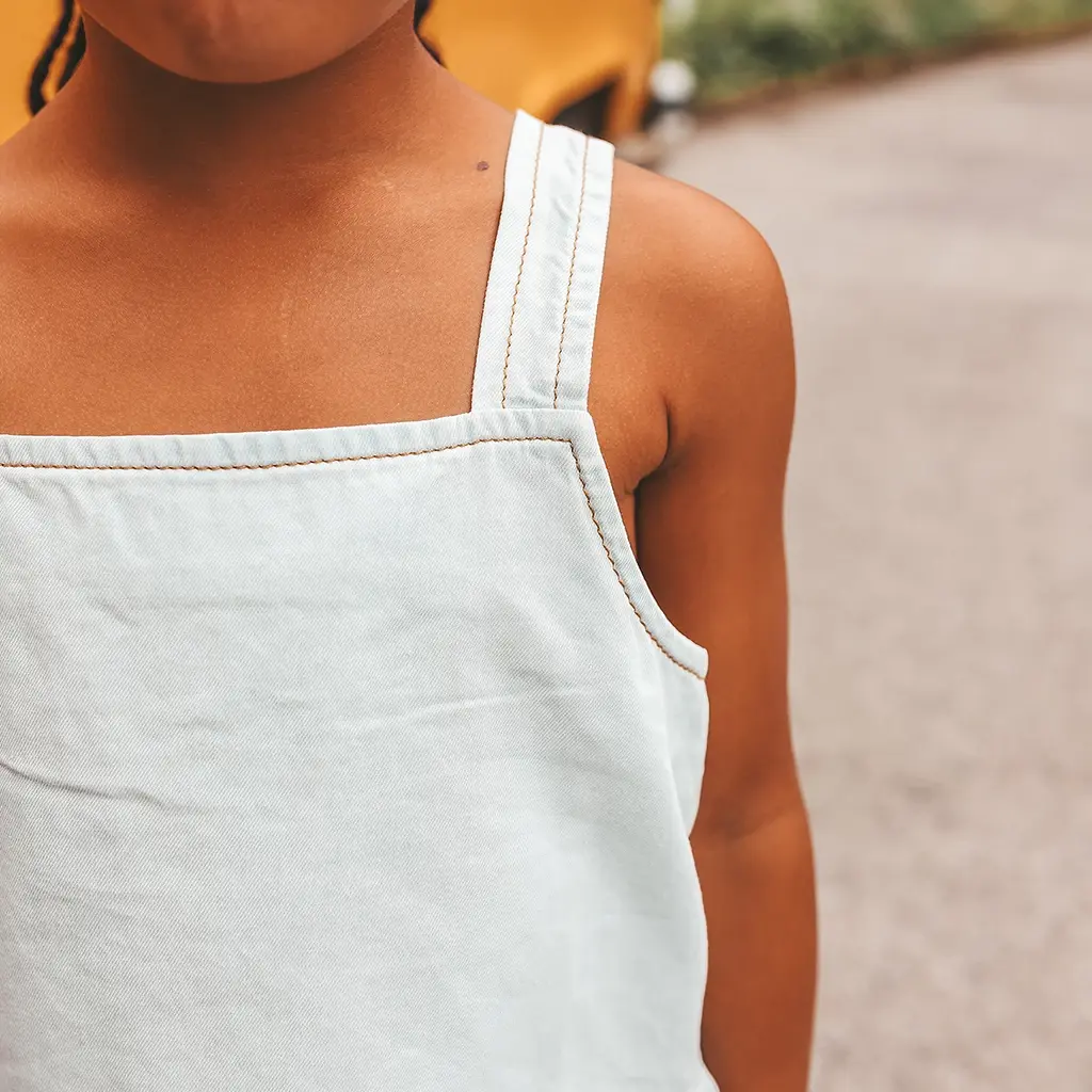 Topje Chambray (sunlit blue)