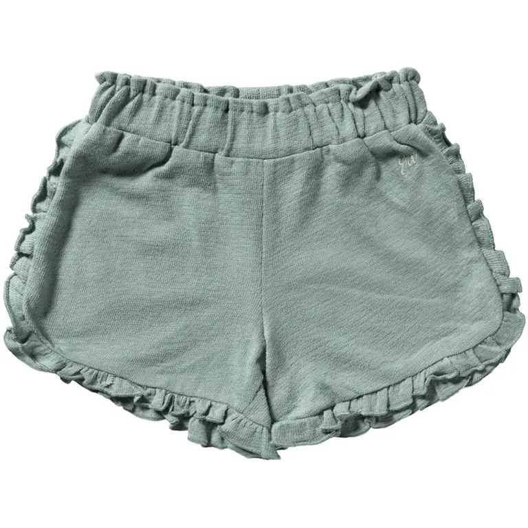 Kort broekje ruffle (ocean)