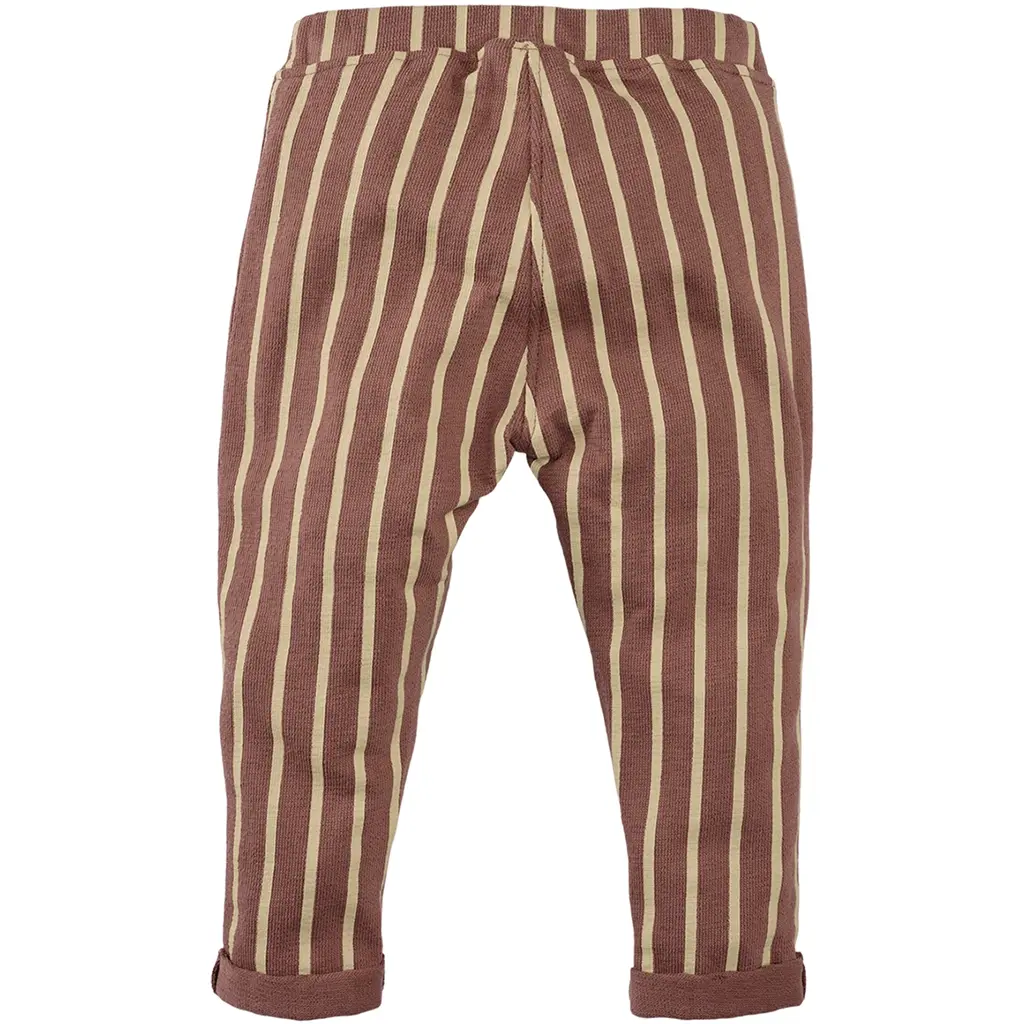 Broek streepje Rens (blush brown)