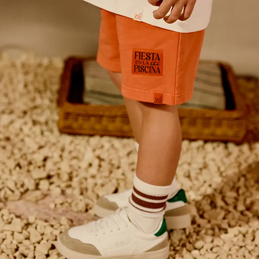 Korte broek sweat Tony (sizzling orange)