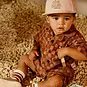 Z8 Korte broek blokken badstof Novan (blush brown)