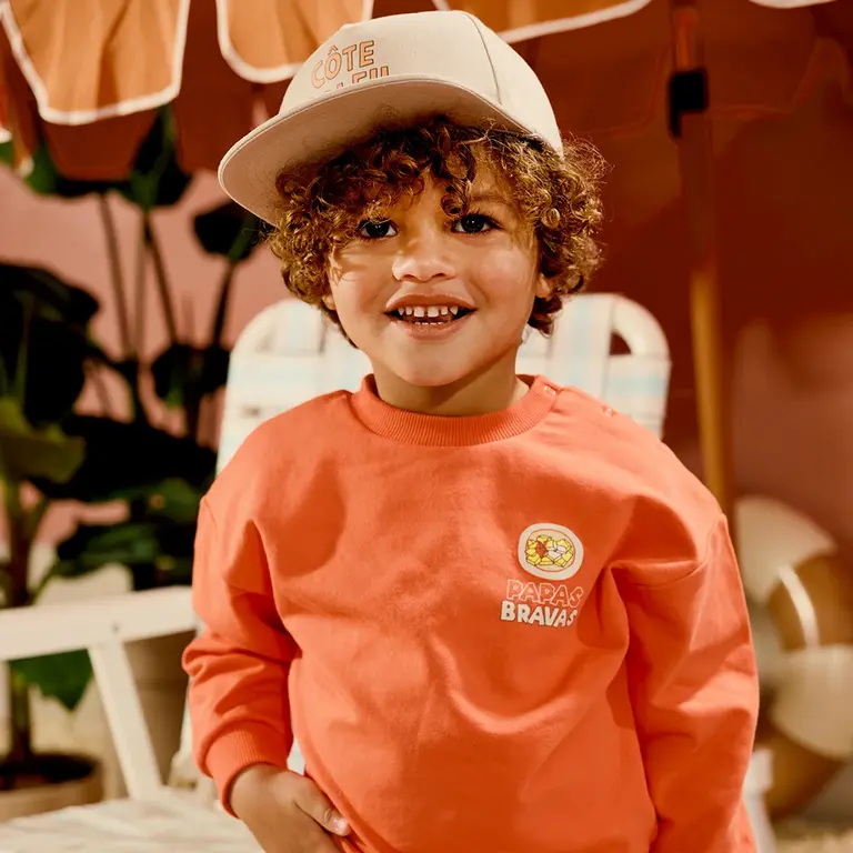 Trui sweat Dayn (sizzling orange)