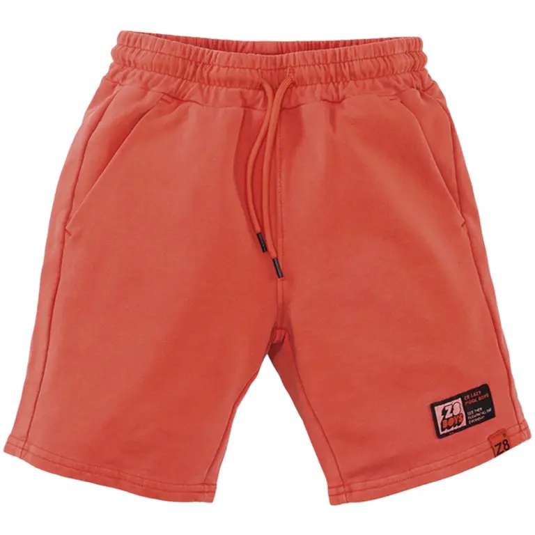 Korte broek garment dye Bob (vibrant flame)