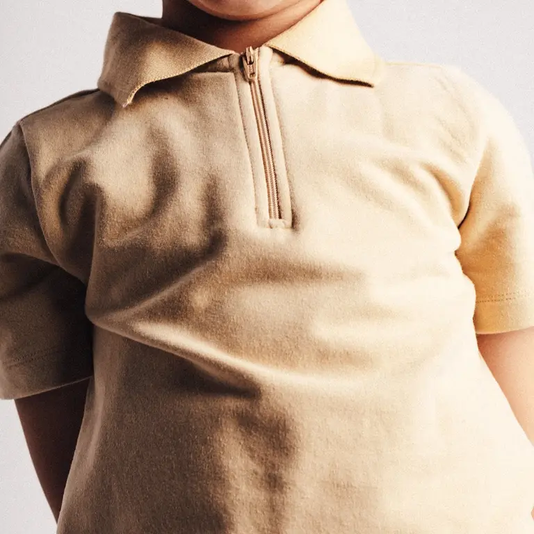 Polo shirt ritsje Hervas (creme fawn)