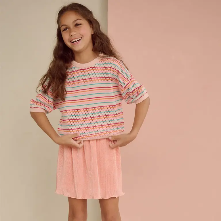 Fijn gebreide top Keya (minty tinty)