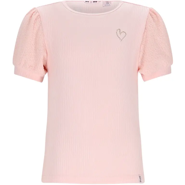 T-shirt Kyoto rib (pale blush pink)