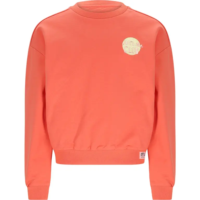 Trui Konono backprint (orange coral)