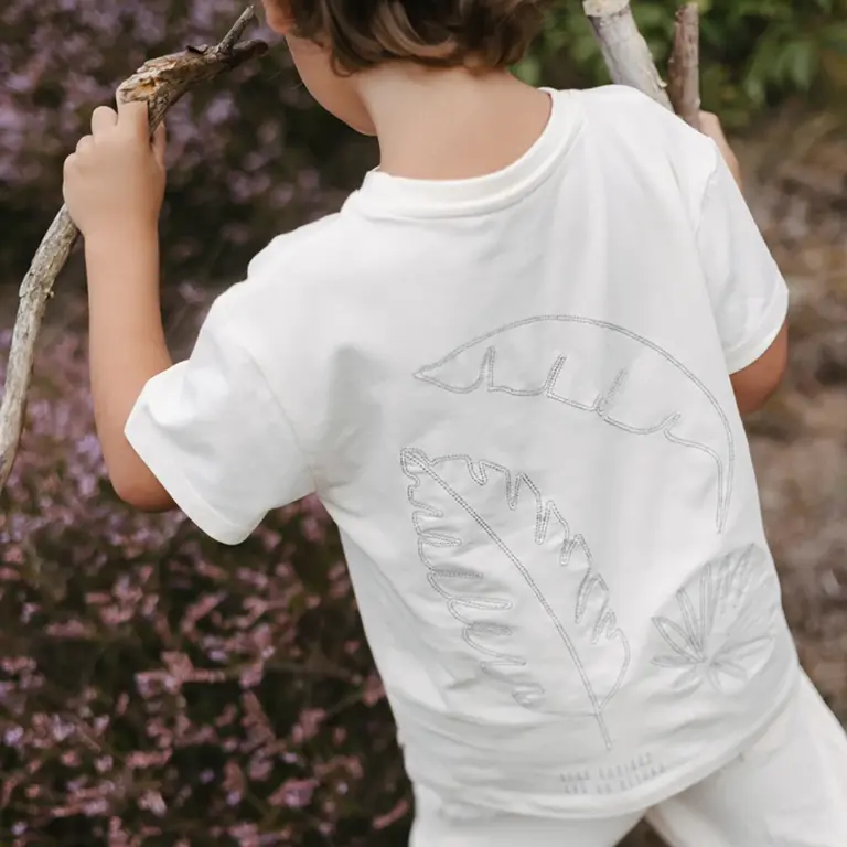 T-shirt Berny backprint (white pearl)