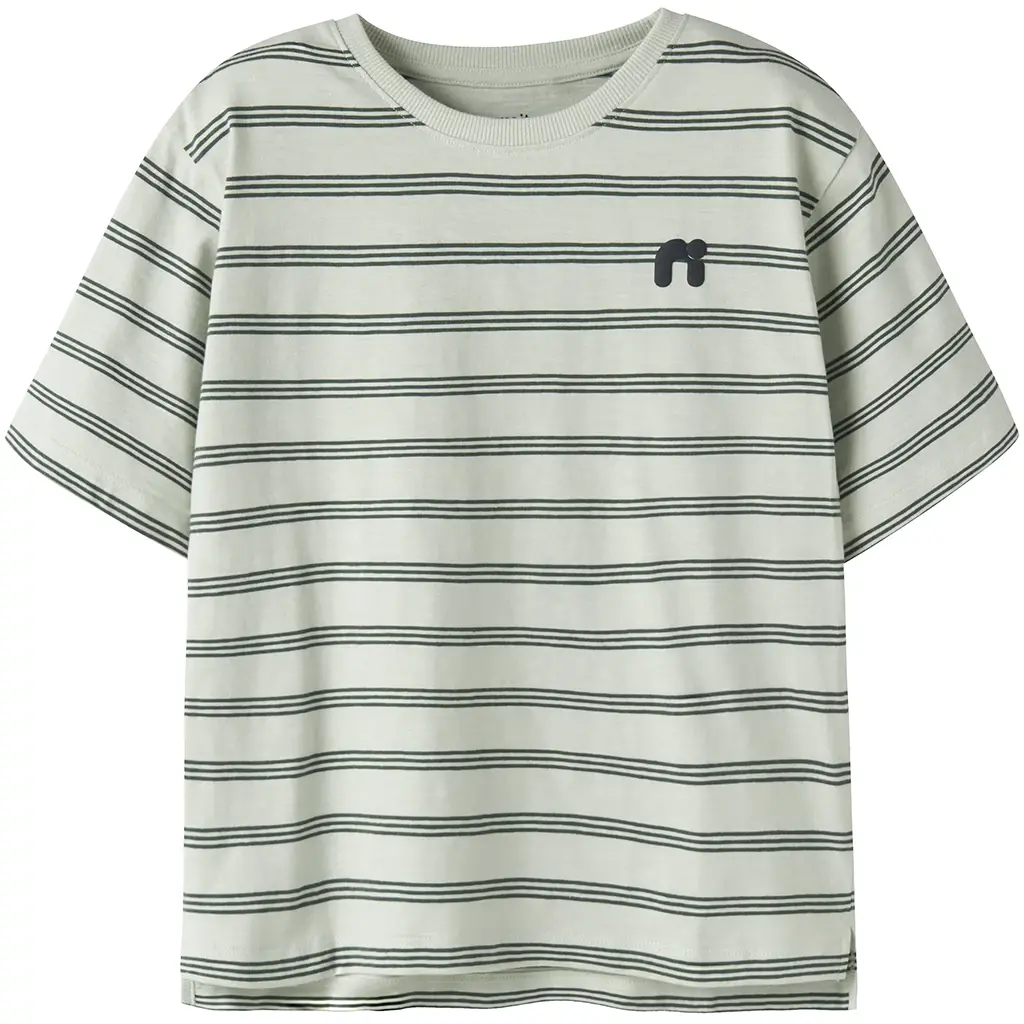 T-shirt streep Voby (pale aqua garden topiary)