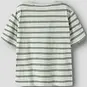 Name It T-shirt streep Voby (pale aqua garden topiary)