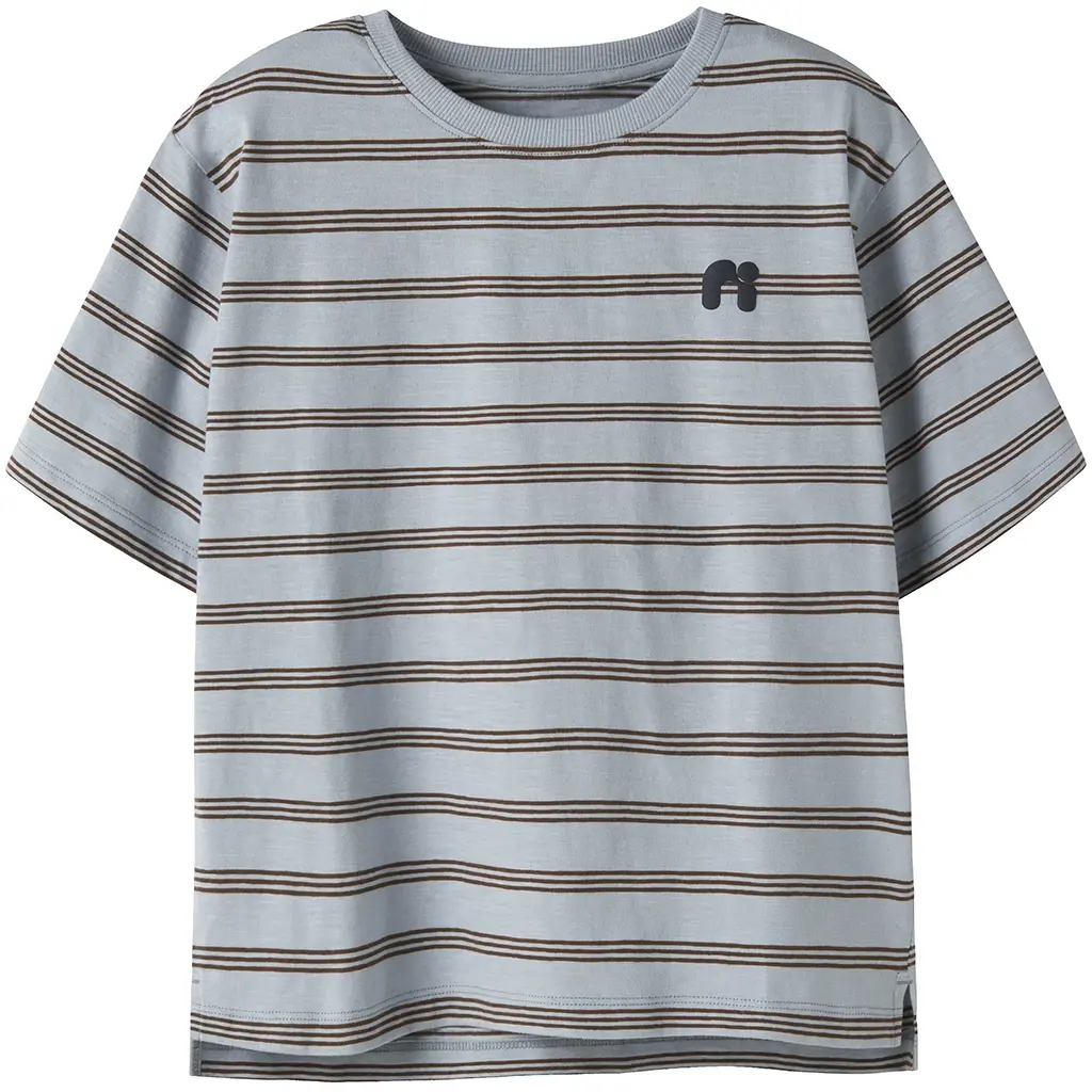 T-shirt streep Voby (blue fog chestnut)