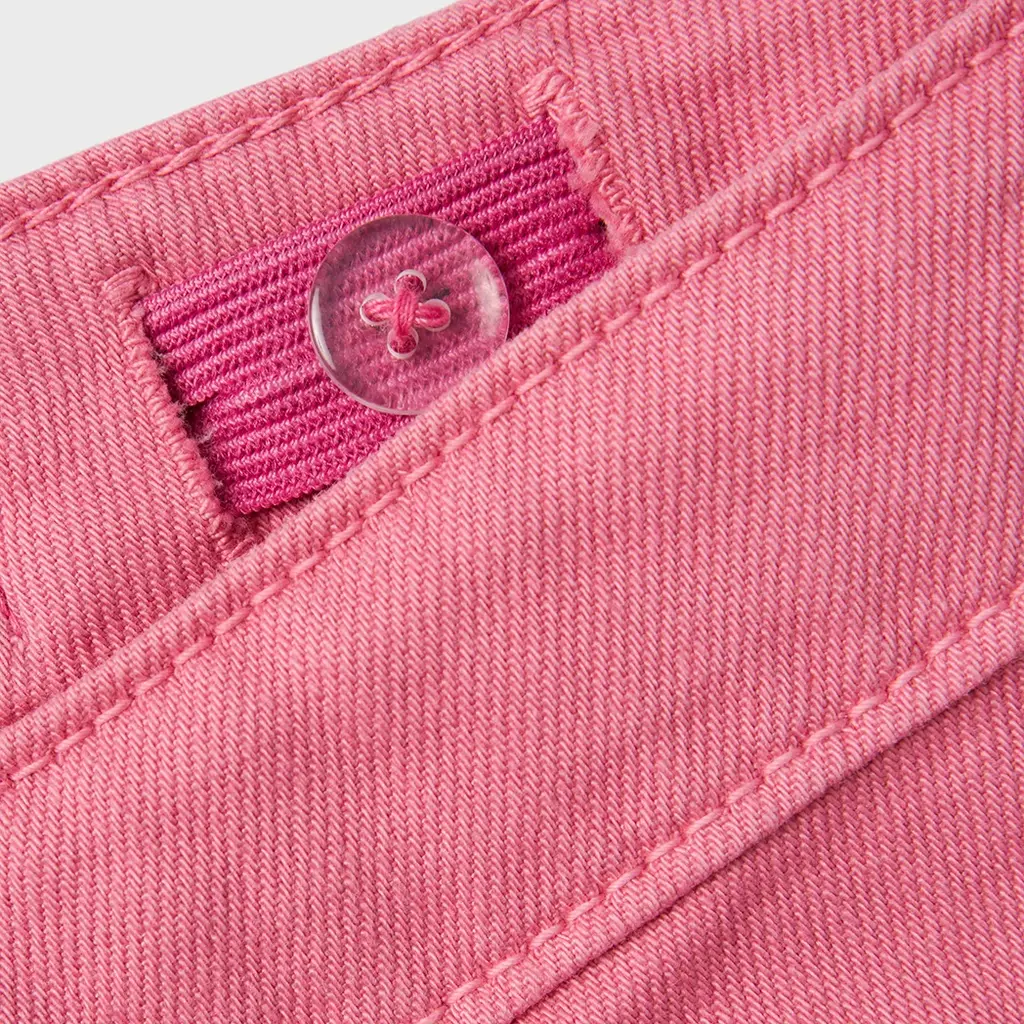 Korte broek twill MOM FIT Rose (aurora pink)