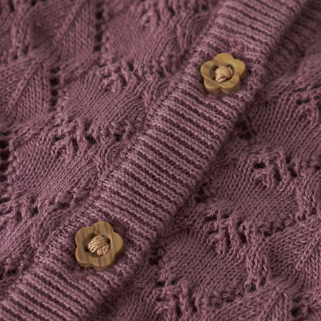 Gebreid vestje Harriet (mesa rose)