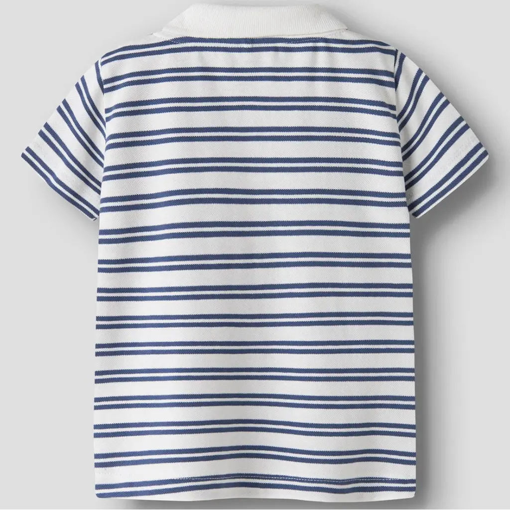 Polo shirtje Jarl (cloud dancer striped)