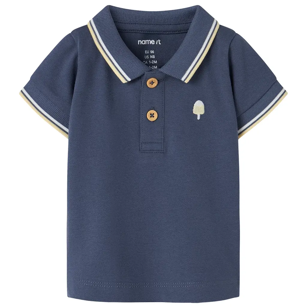 Polo shirtje Jarl (vintage indigo)