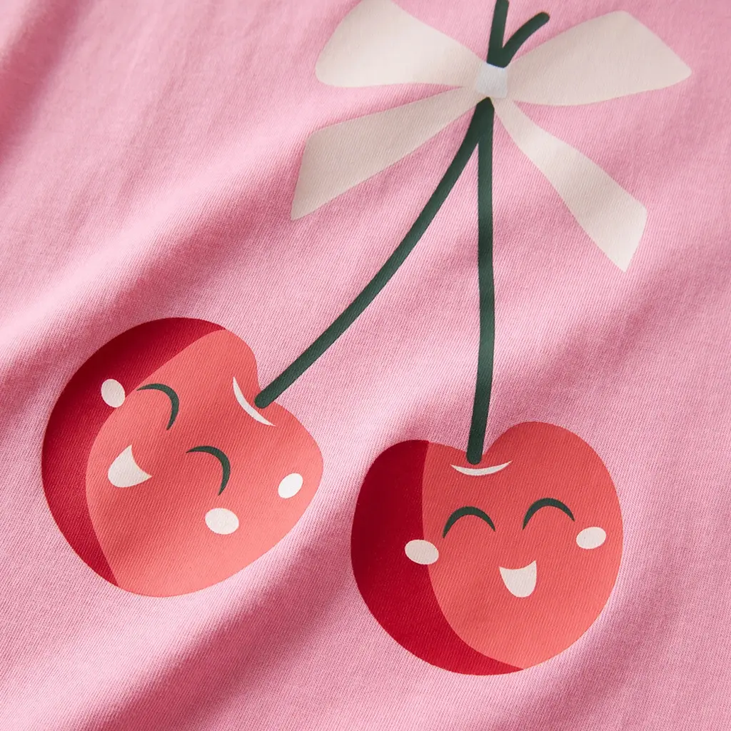 T-shirt REGULAR FIT Vigea (pink drink happy cherries)