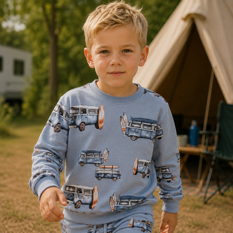 Trui sweat Jaxon (blue fog)