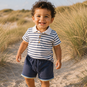 Name It Polo shirtje Jarl (cloud dancer striped)