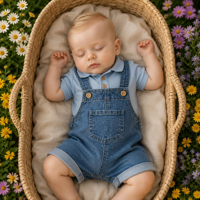 Tuinbroekje Lou (medium blue denim)