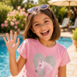 Name It T-shirt Votia (pink drink glitter unicorn)