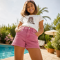 Name It T-shirt Votia (bright white sunglasses cat)