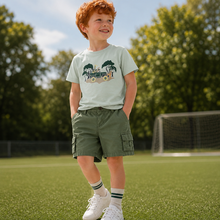 Korte cargo broek STRAIGHT FIT Ryan (olivine)