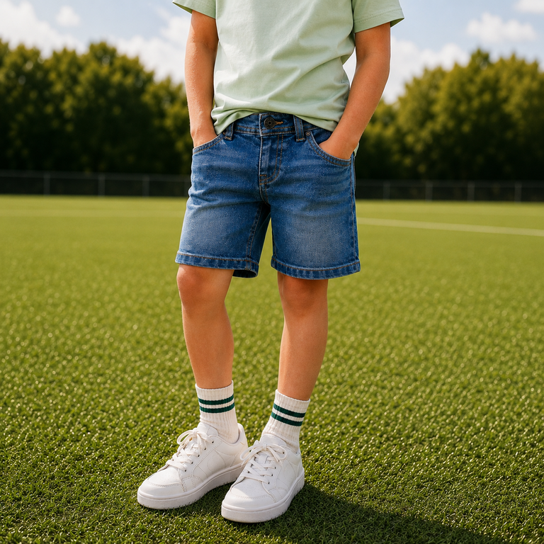 OP=OP! Korte broek STRAIGHT FIT Ryan (medium blue denim)