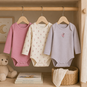 Name It Drie rompertjes Flower (jet stream/lilac marble/cashmere rose)