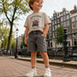 Name It Korte broek STRAIGHT FIT Ryan (medium gray denim)