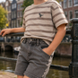Name It Korte broek STRAIGHT FIT Ryan (medium gray denim)