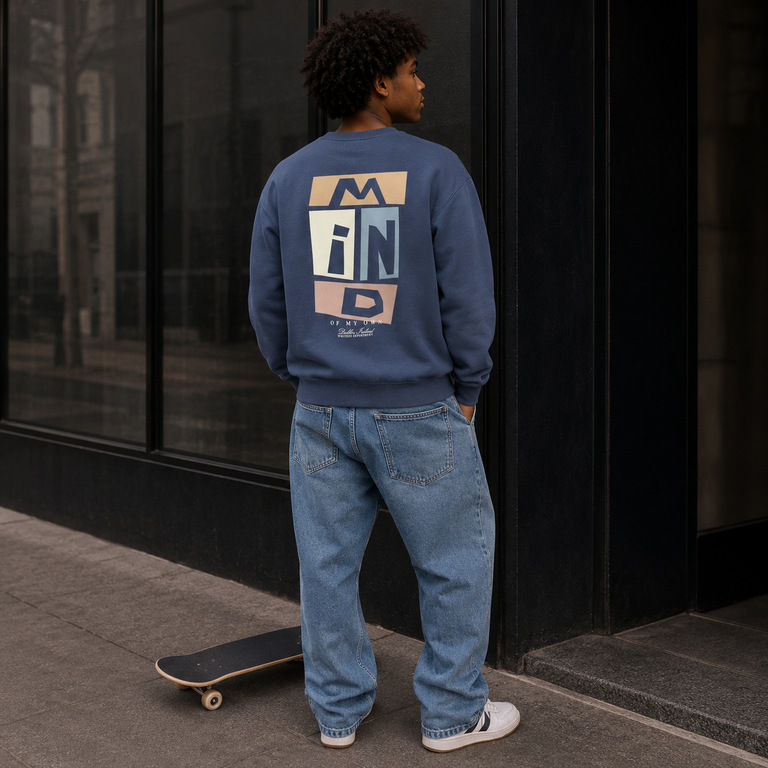 Trui sweat Knist (vintage indigo)