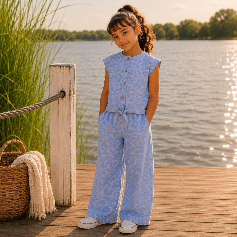 Broek Fleur (denim aop)