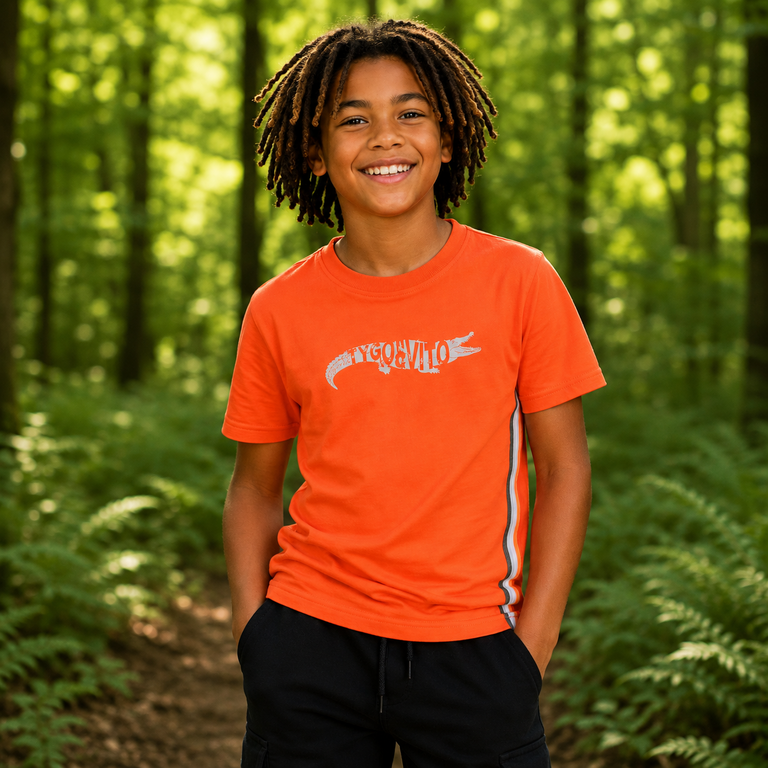 T-shirt Wessel (mandarin red)