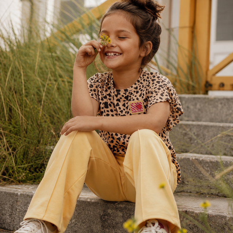 Broek lurex (banana shake)