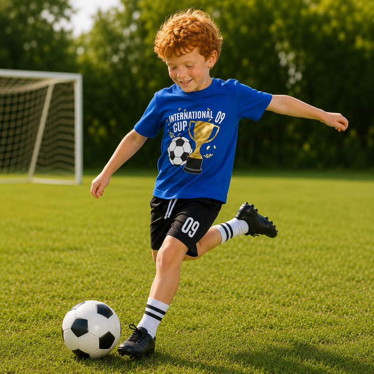 T-shirt voetbal (ocean)