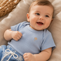 A Tiny Story T-shirtje rib (light blue)