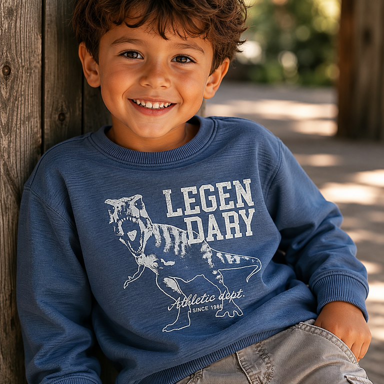 Trui sweat Fento (vintage indigo)