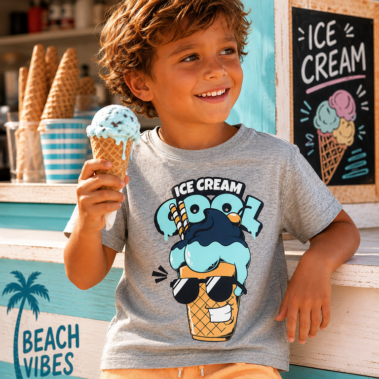 OP=OP! T-shirt Vagno (grey melange ice cream)