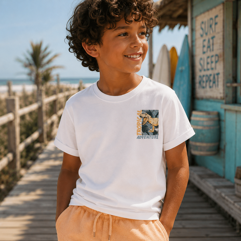 T-shirt Vux (bright white tropical)