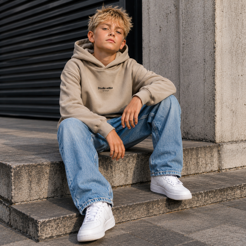 Trui sweat hoodie Brody (pure cashmere)
