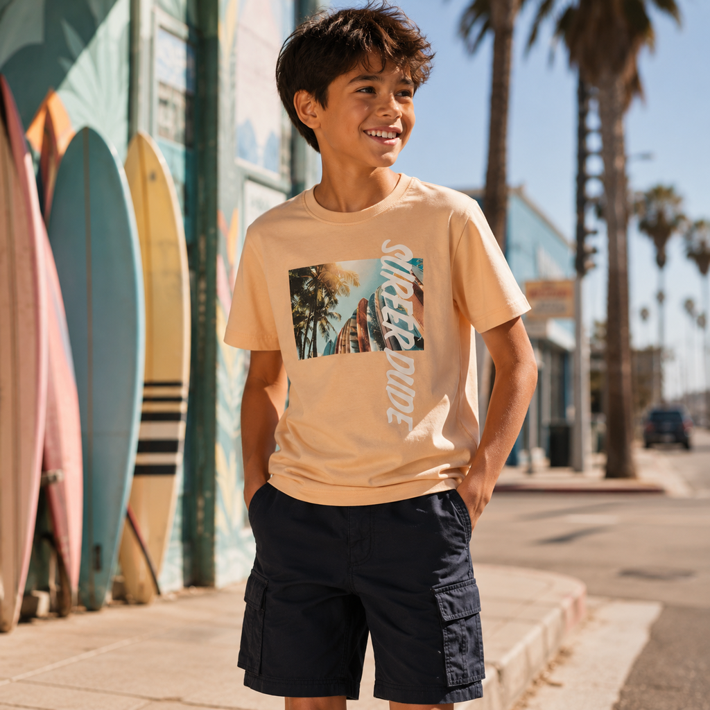 Korte broek cargo STRAIGHT FIT Ryan (salute)