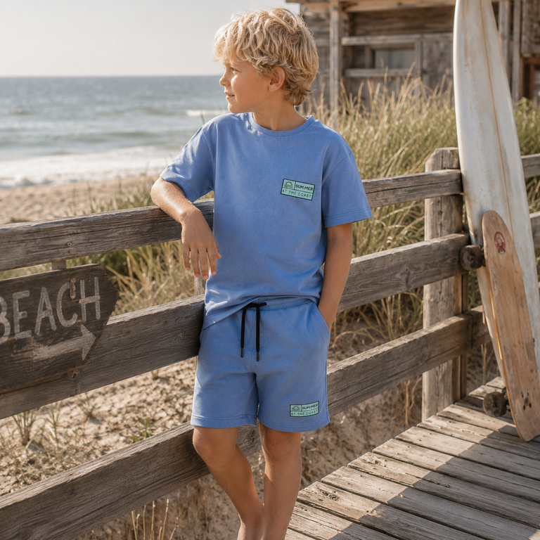 Korte broek sweat Fandel (palace blue)