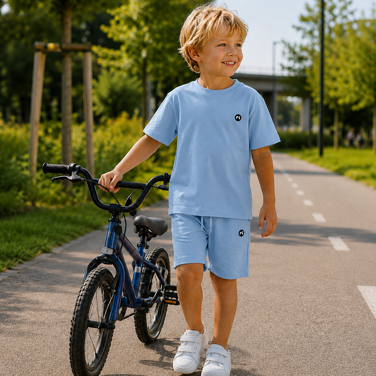 Korte broek sweat Vimo (blue fog)